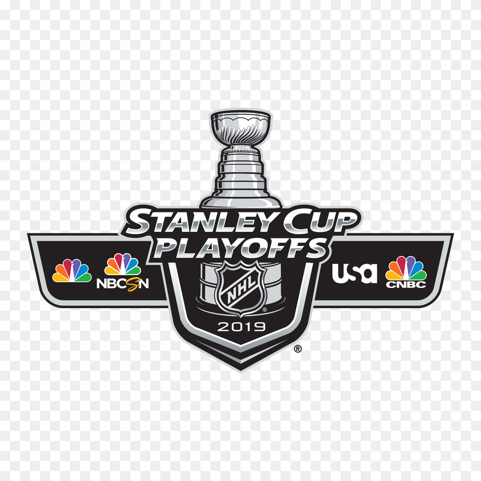Nbc Sports Presents Six Nhl Stanley Cup Playoff Games Stanley Cup Playoffs 2019, Badge, Logo, Symbol, Emblem Free Png