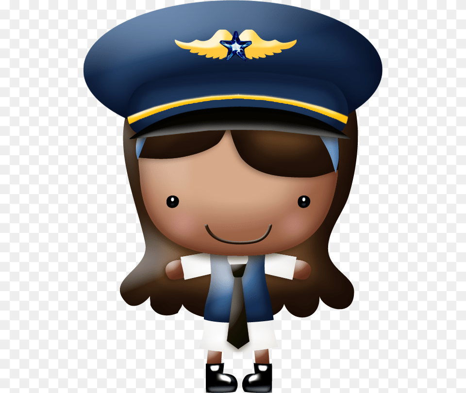 Nbeaudreau Intheclouds Girl Cap And Album Airline Pilot Clipart, People, Person, Captain, Officer Free Transparent Png