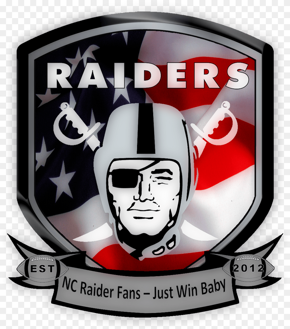 Nc Raider Fans Logo Oakland Raiders Logo Raiders Fans Raiders Nfl, Emblem, Symbol, Adult, Face Free Png Download