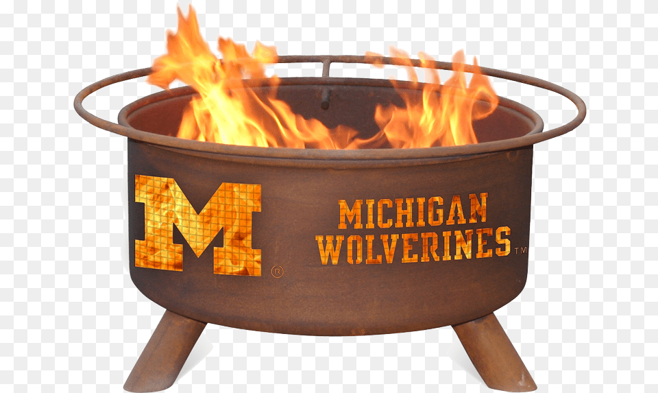 Ncaa Collegiate Team Logos Iowa Hawkeyes Fire Pit, Flame, Bonfire, Bbq, Cooking Png Image