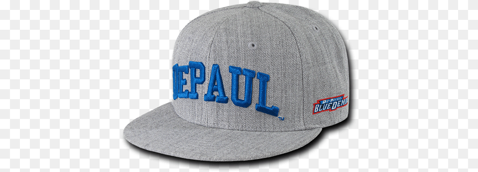 Ncaa Depaul University Blue Demons Game Day Fitted W Republic Apparel Game Day Snapback Style 1003 Gray, Baseball Cap, Cap, Clothing, Hat Png Image