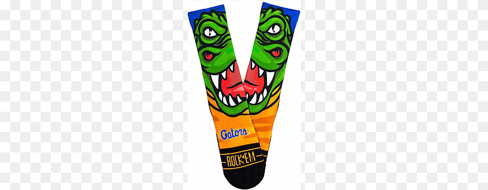 Ncaa Florida Gators Rock Em Albert Mascot Socks Skateboard Deck, Clothing, Lifejacket, Vest, Dynamite Png