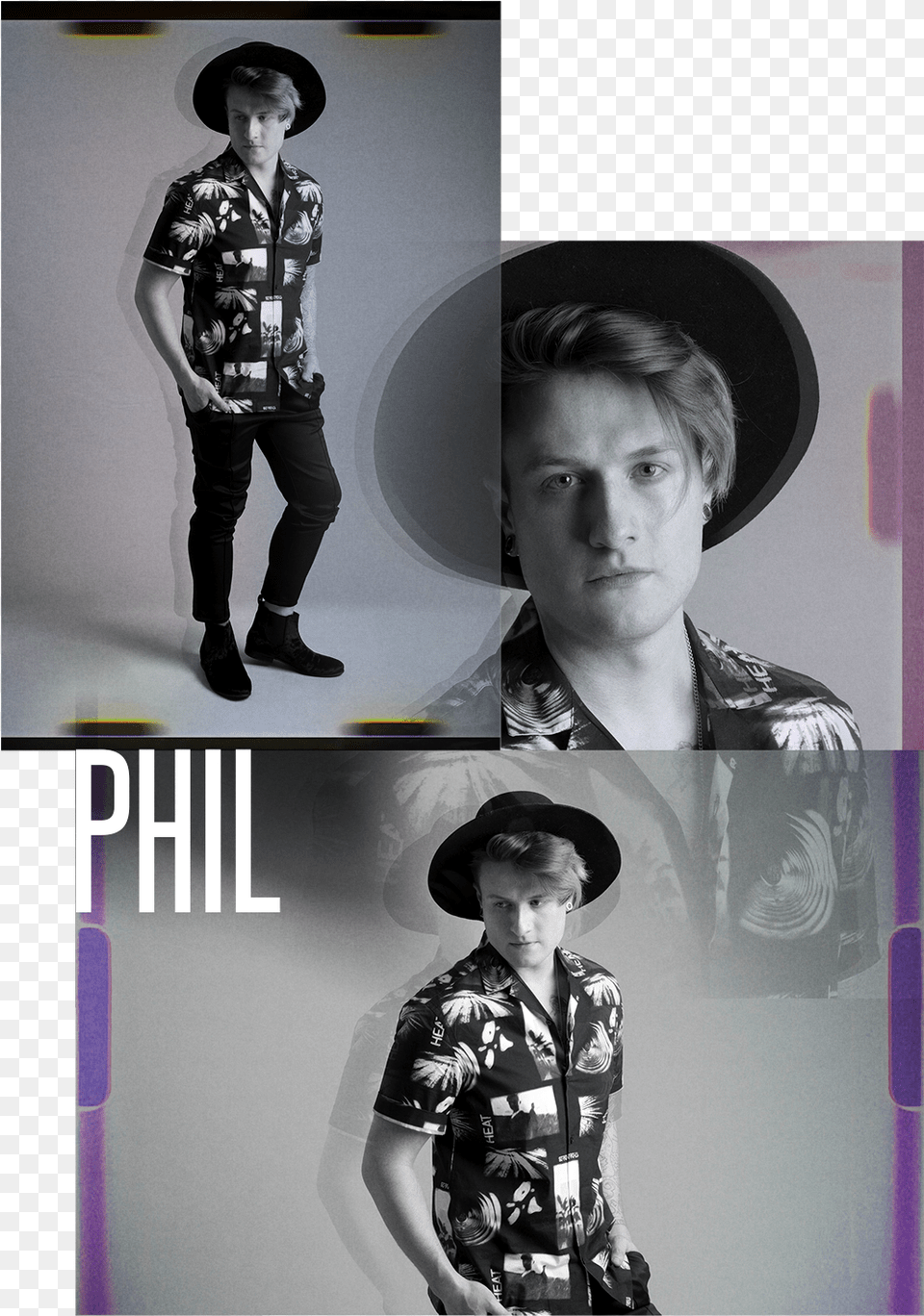 Nce Phil Site Collage 1 Monochrome, Hat, Art, Clothing, Person Png Image