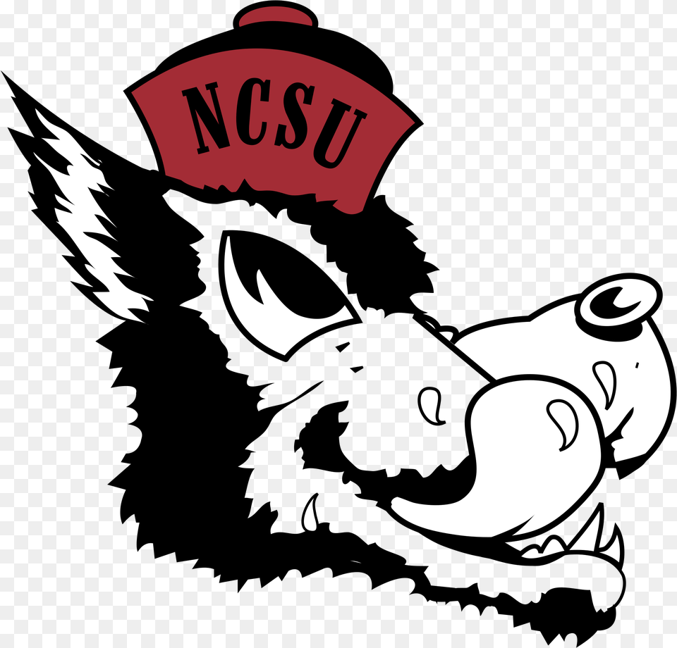 Ncsu Wolfpack Logo Nc State Vintage Logo, Stencil, Baby, Person Free Png
