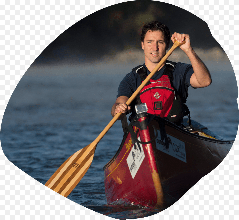 Ndp Mp Romeo Saganash Proposes 39canoe And Paddle Program39 Justin Trudeau In Newfoundland, Water Sports, Rowboat, Person, Transportation Png