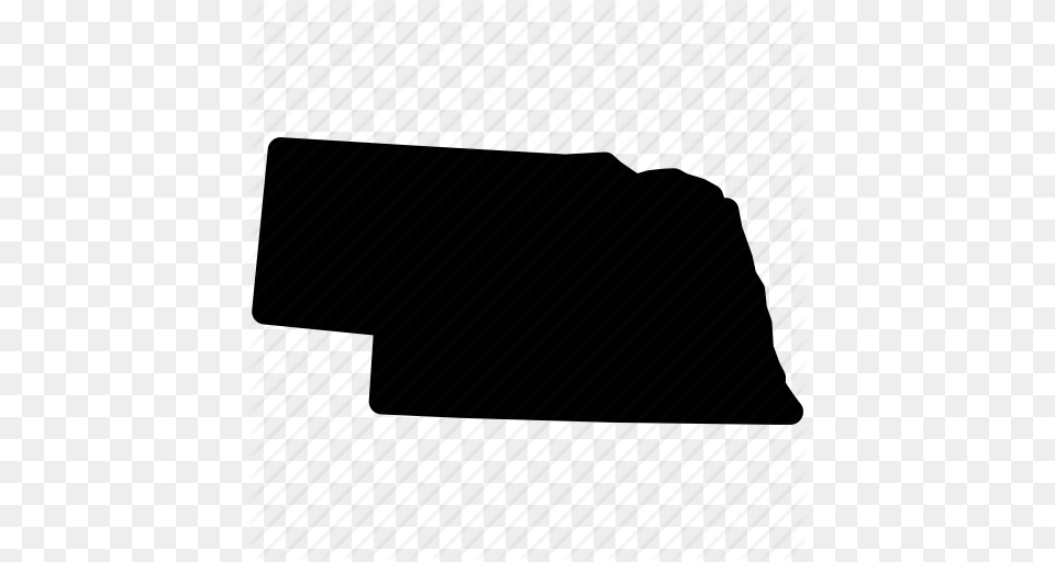Ne Map Nebraska Nebraska Map Nebraska State Icon, Silhouette, Formal Wear, Cushion, Home Decor Free Png Download