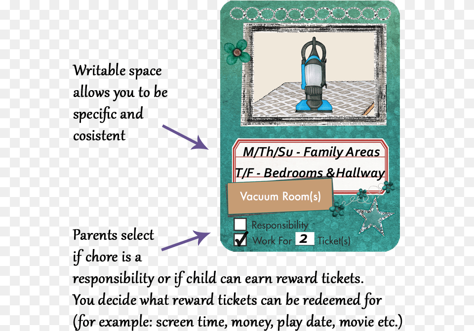 Neatlings Household Chore Cards, Text Png Image