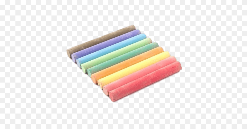 Neatly Laid Out Coloured Chalk, Foam, Food, Hot Dog, Dynamite Png Image