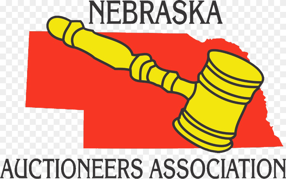 Nebraska Auctioneer Association Logo, Device, Hammer, Tool, Dynamite Free Png Download