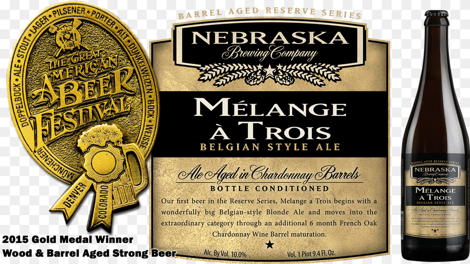 Nebraska Brewing Company Announces Gold Medal At Great Nebraska Brewing Company, Alcohol, Beer, Beverage, Bottle Free Png