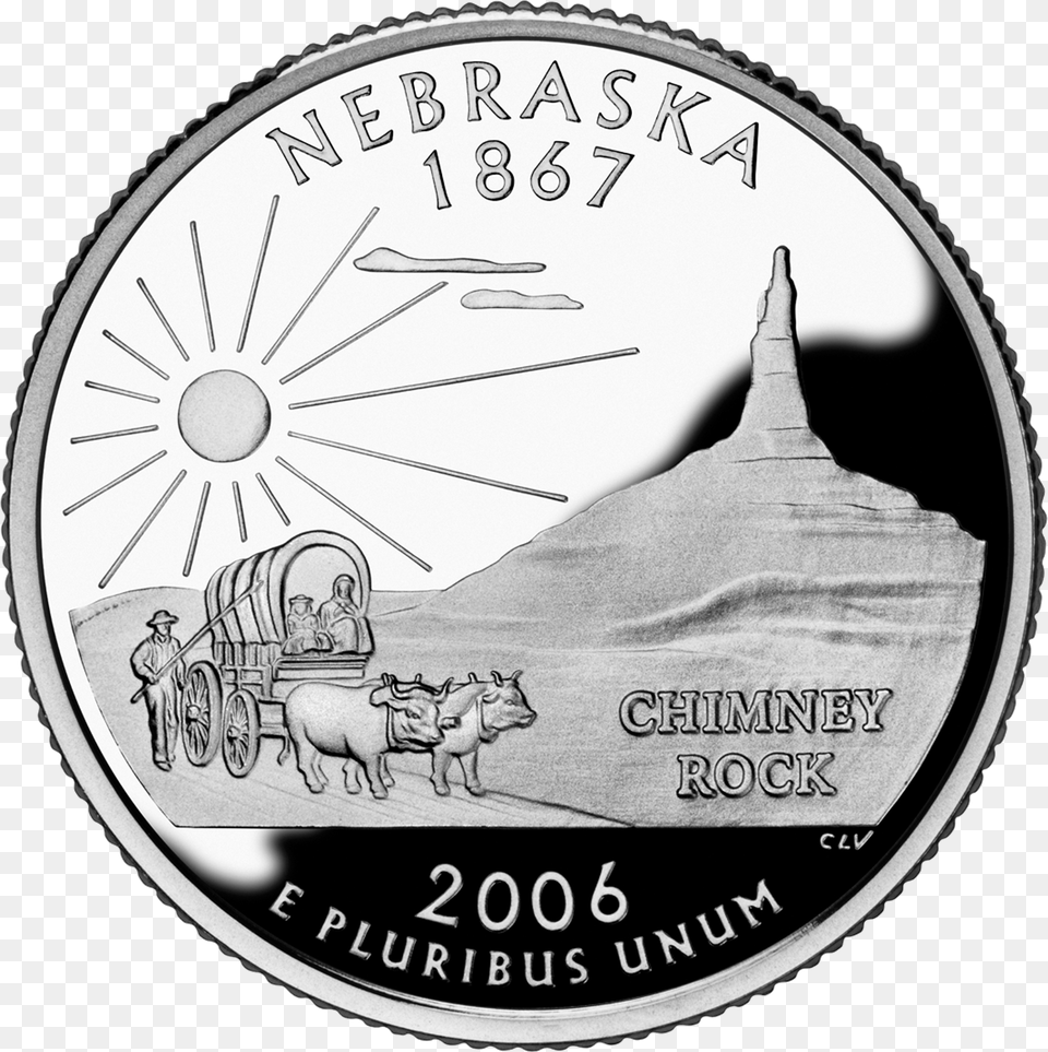 Nebraska Quarter, Coin, Money, Person, Silver Free Png Download