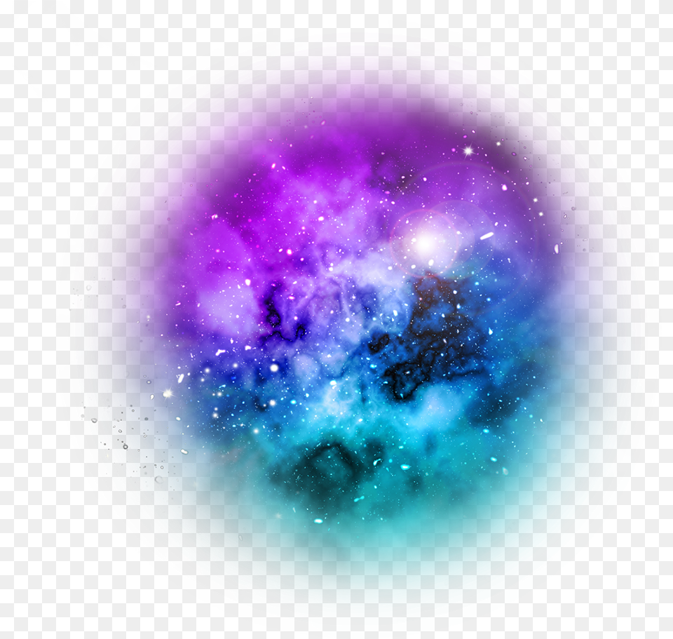 Nebula Clipart Picsart Editing Galaxy Stud Earrings Blue Space Image Cabochon Post, Purple, Sphere, Astronomy, Outer Space Png