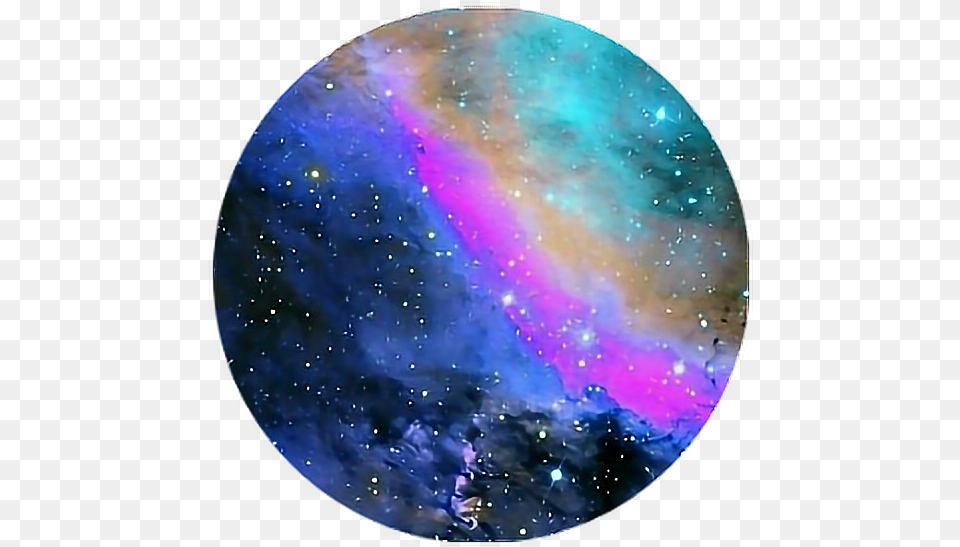 Nebula Cosmos Space Galaxy Galaxia Circle Circlesticker Milky Way, Astronomy, Outer Space, Moon, Nature Free Png