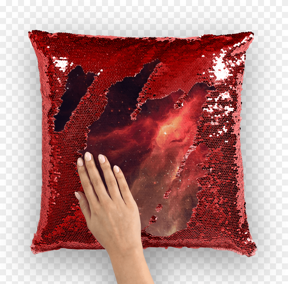 Nebula Sequin Cushion Cover Cushion, Home Decor, Pillow Free Transparent Png