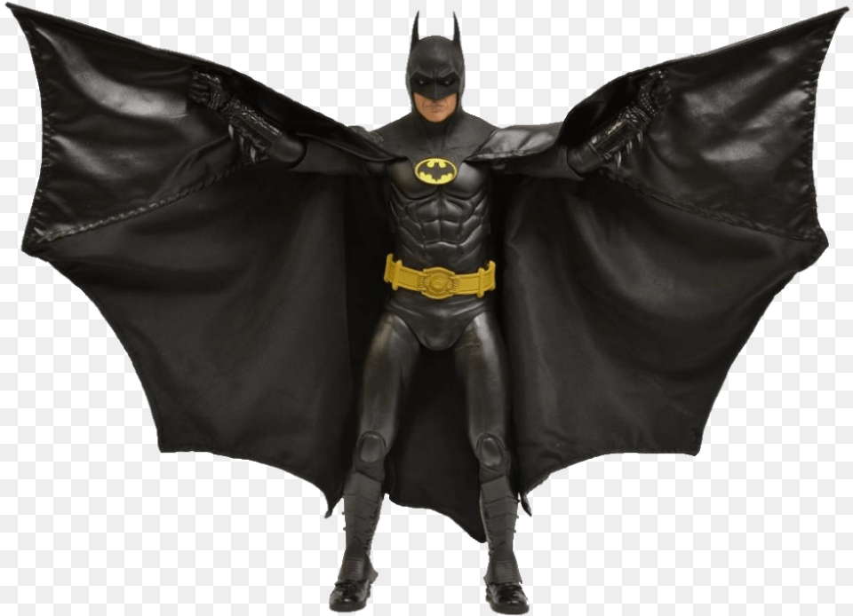 Neca 1 4 Batman Keaton, Cape, Clothing, Adult, Man Free Png Download