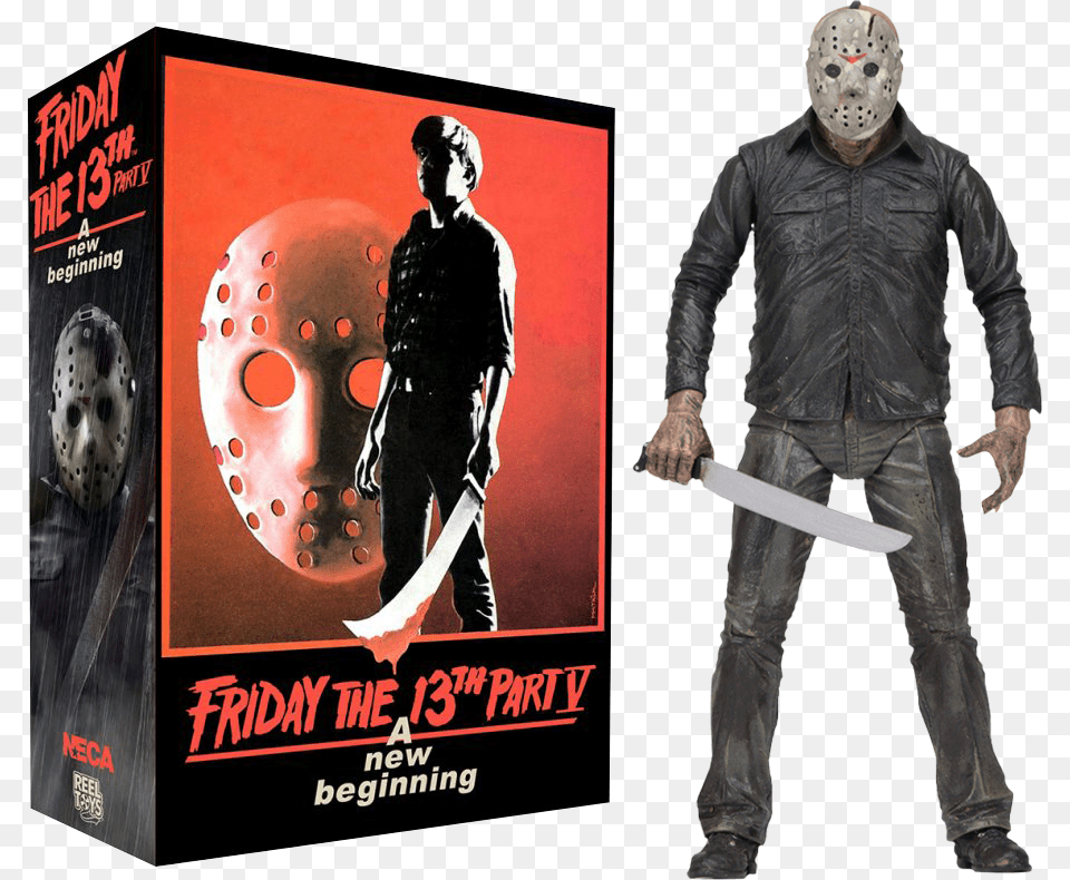 Neca Friday The 13th Part 5 Ultimate Jason Figure, Clothing, Coat, Adult, Male Free Transparent Png