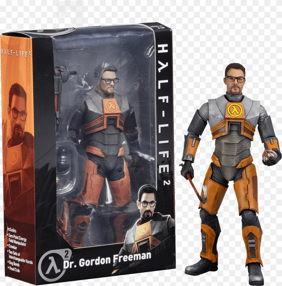 Neca Half Life 2 Dr Gordon Freeman 7quot Deluxe Action, Adult, Male, Man, Person Png Image