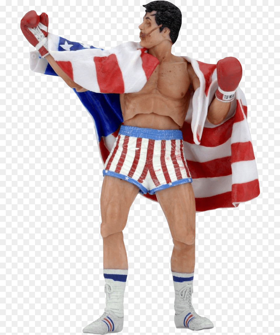 Neca Rocky 40th Anniversary, Adult, Person, Man, Male Free Transparent Png