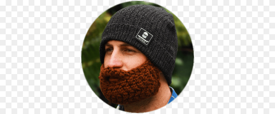 Neckbeard Beanie, Hat, Cap, Clothing, Man Png Image