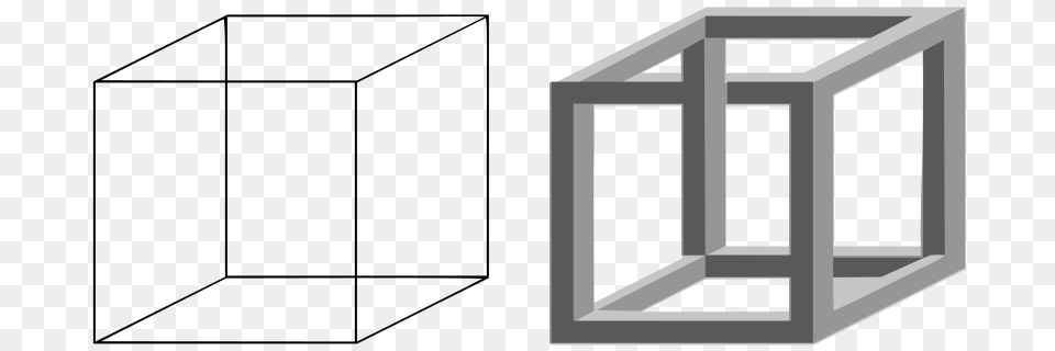 Necker Cube And Impossible Cubepng, Door Free Png Download