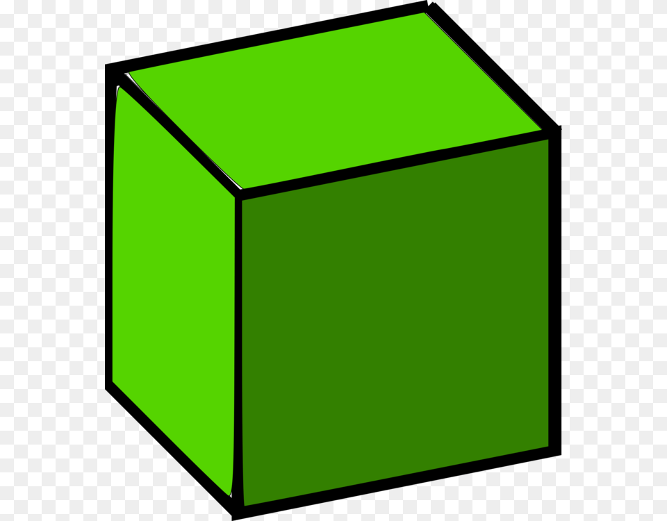 Necker Cube Geometry Three Dimensional Space Geometric Shape Free, Box, Green, Cardboard, Carton Png