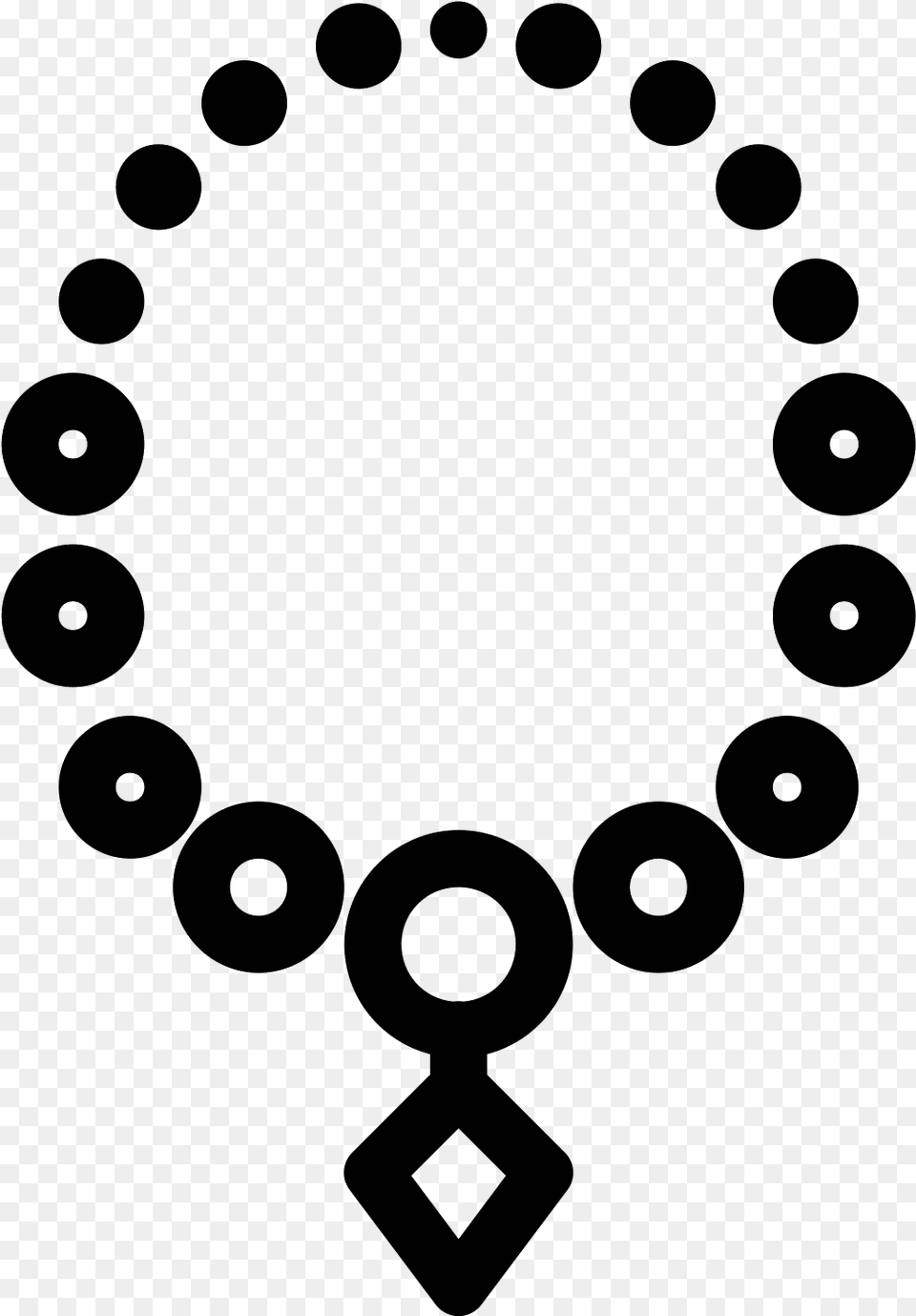 Necklace, Gray Free Png