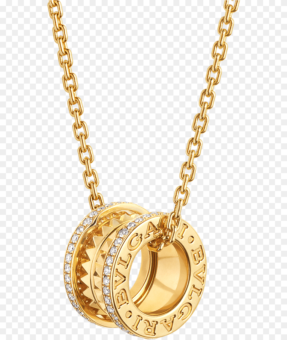 Necklace Bulgari B Zero Rock, Accessories, Gold, Jewelry, Diamond Free Png Download
