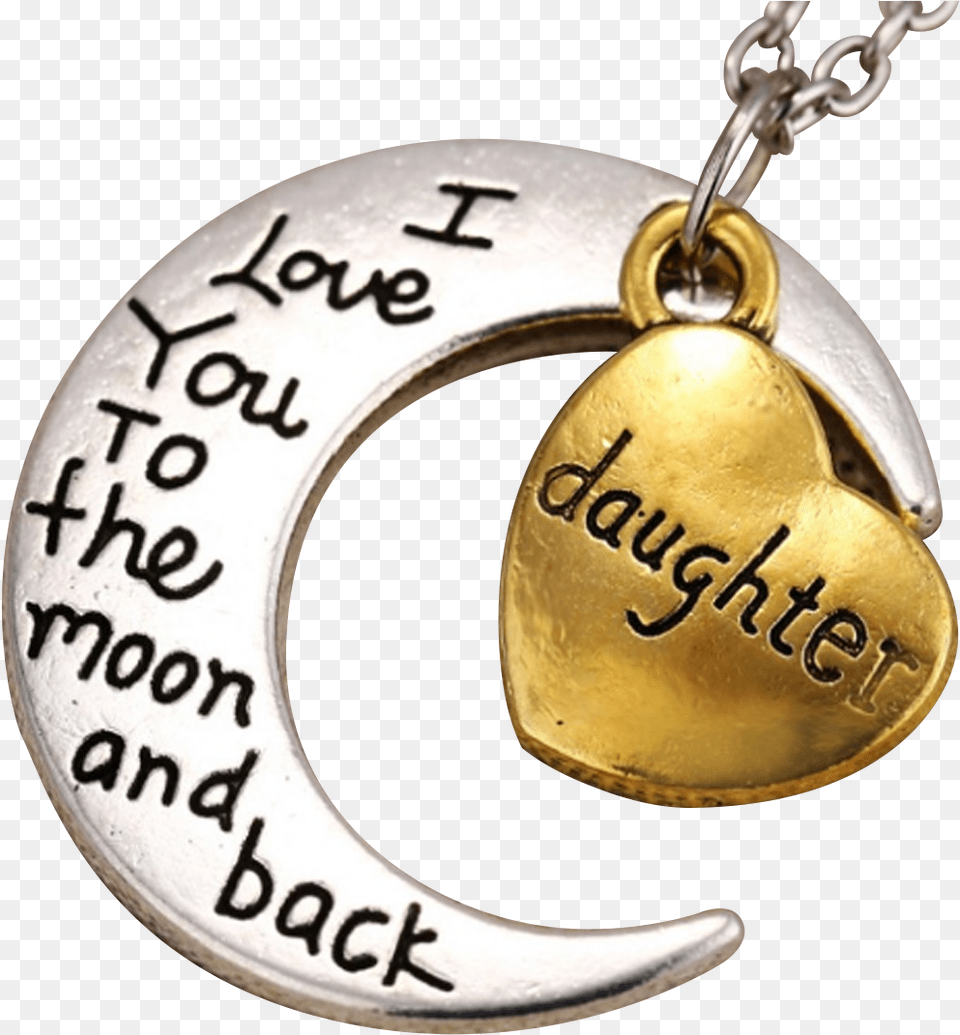 Necklace Clipart Army Daughter I Love You To The Moon, Accessories, Pendant, Jewelry, Locket Png