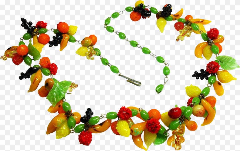 Necklace Clipart Glass Bead Fruit Necklace Clipart, Accessories, Jewelry, Flower, Flower Arrangement Free Png