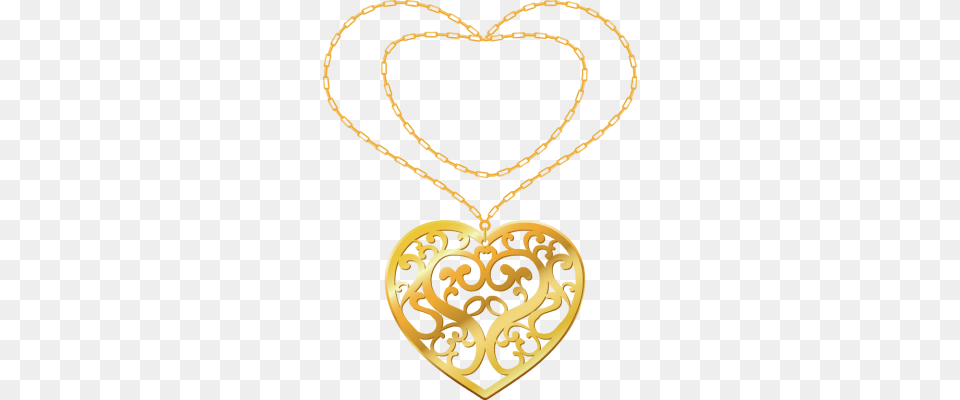 Necklace Clipart Gold Necklace Gold Jewellery Clipart, Accessories, Pendant, Jewelry, Locket Free Png Download