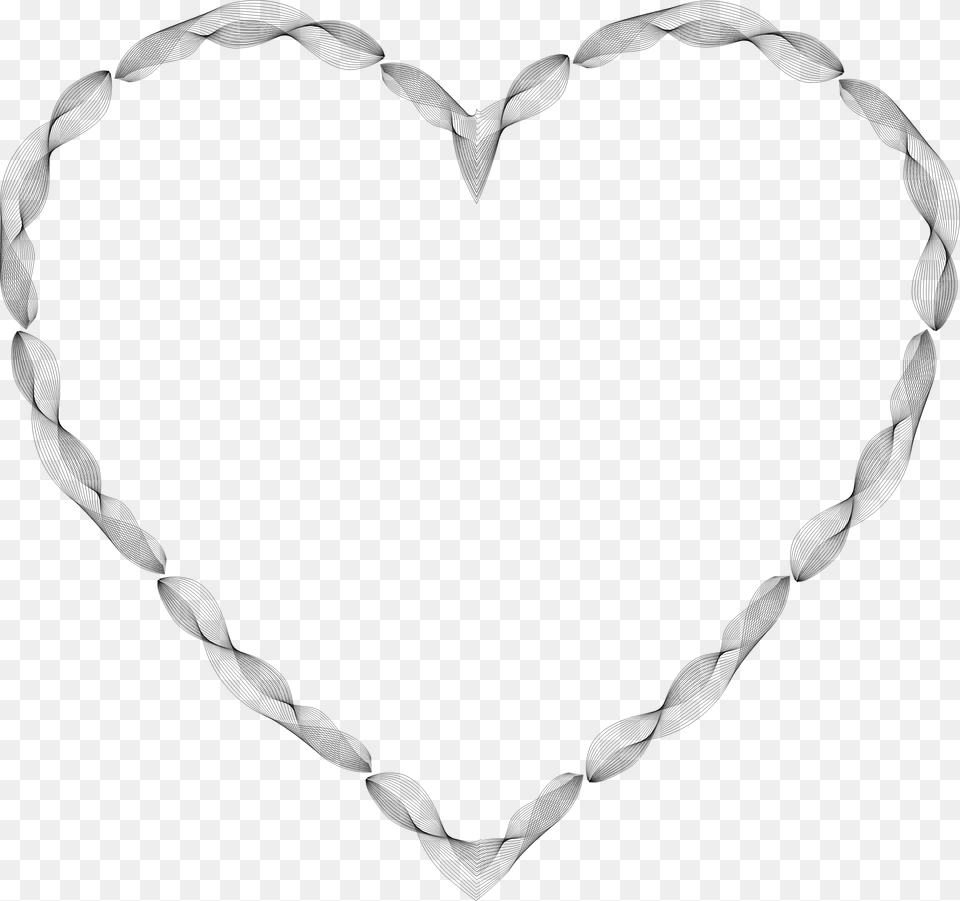 Necklace Clipart Heart Object Necklace, Gray Free Transparent Png