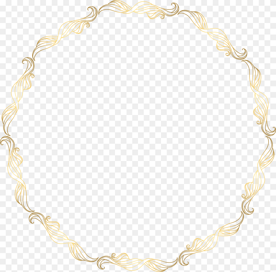 Necklace Clipart Round Gold, Oval, Accessories, Jewelry Free Png Download