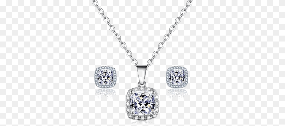 Necklace Jewellery Set Download Women 3 In 1 Wedding Band Ring Set 4ct Diamonique Cz, Accessories, Diamond, Gemstone, Jewelry Free Png