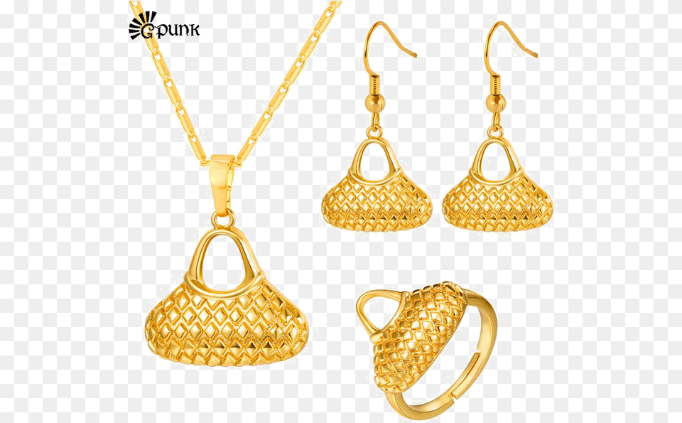 Necklace Jewellery Set Kfc Blacktown Mega Centre, Accessories, Jewelry, Earring, Gold Free Png Download