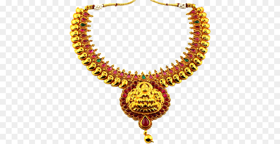 Necklace Jewellery With Laxmi Pendant Egyptian Necklace, Accessories, Jewelry, Gold Free Png