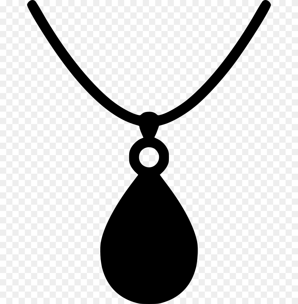 Necklace Jewelry Accessory Fashion Woman Necklace Silhouette, Accessories, Pendant, Smoke Pipe Free Png Download