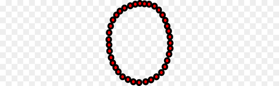 Necklace Red Beads Clip Art, Oval Free Png