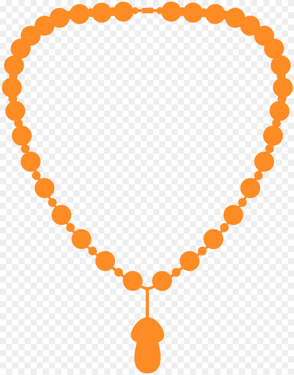 Necklace Silhouette, Accessories, Bead, Bead Necklace, Jewelry Free Transparent Png