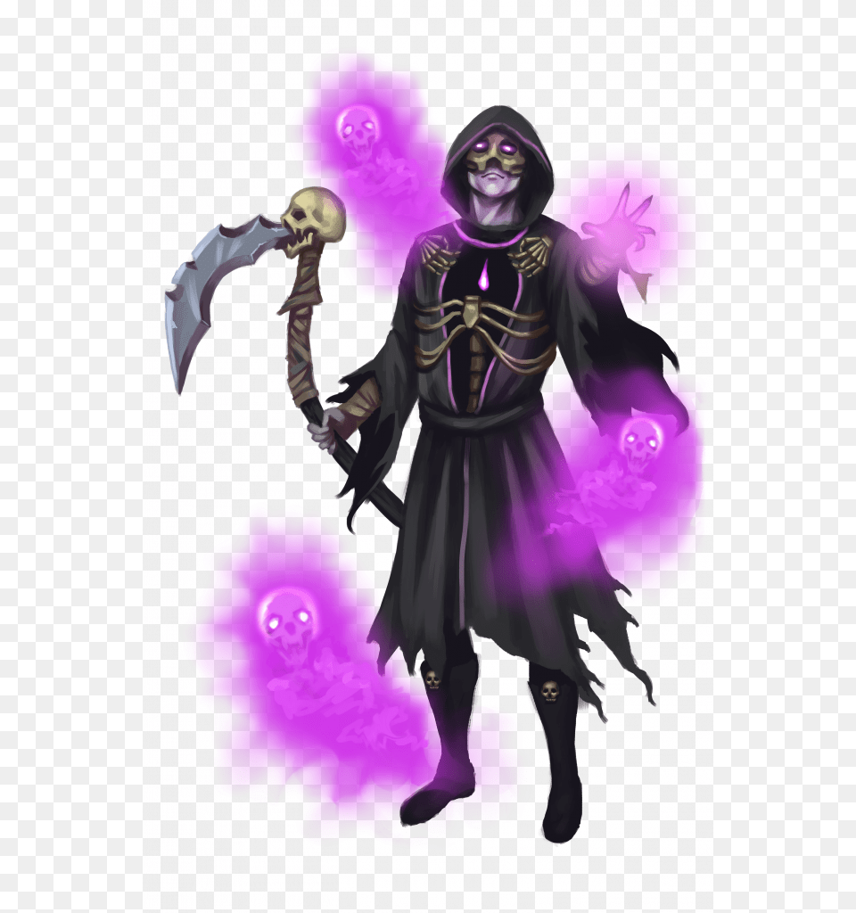 Necromancer Necromancer Skeleton, Purple, Adult, Person, Woman Free Transparent Png