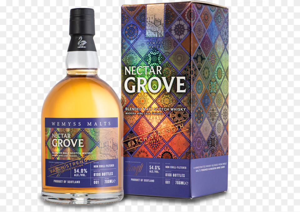 Nectar Grove Batch Strength Pack Shot, Alcohol, Beverage, Liquor, Whisky Free Transparent Png