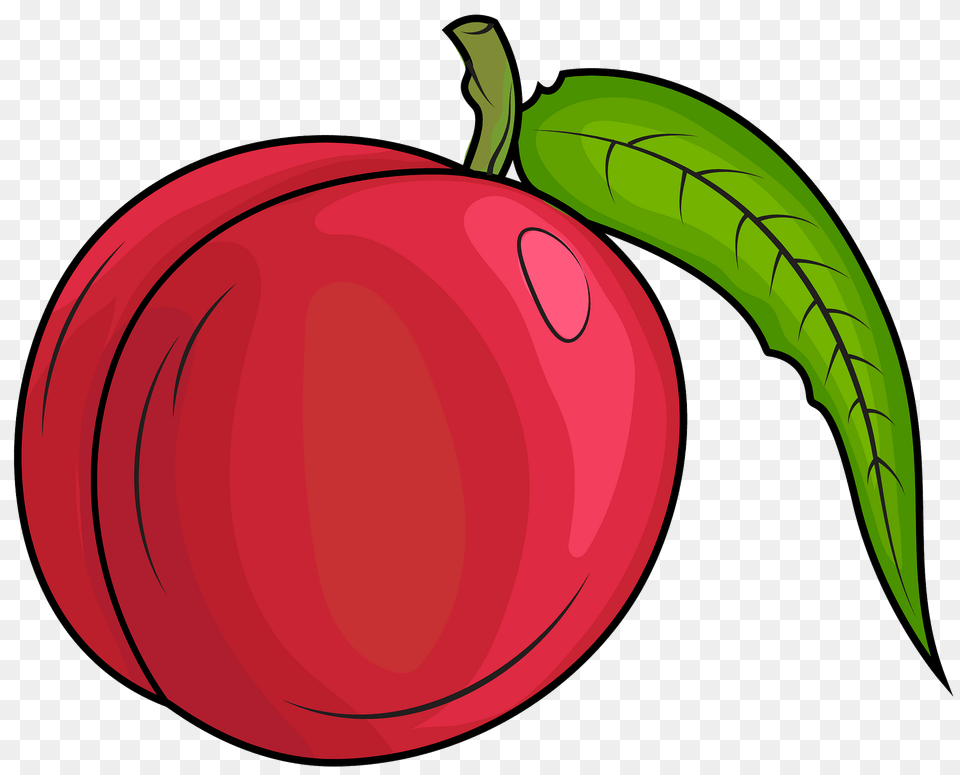 Nectarine Clipart, Food, Fruit, Plant, Produce Free Png