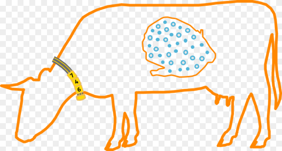 Nedap Smarttag Neck Cow Rumen, Art, Graphics, Modern Art, Lighting Png Image