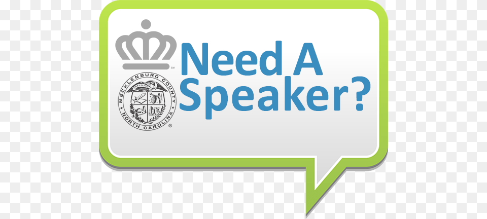 Need A Speaker Graphic With City Of Charlotte Logo Mecklenburg County Nc Seal, Text Png Image