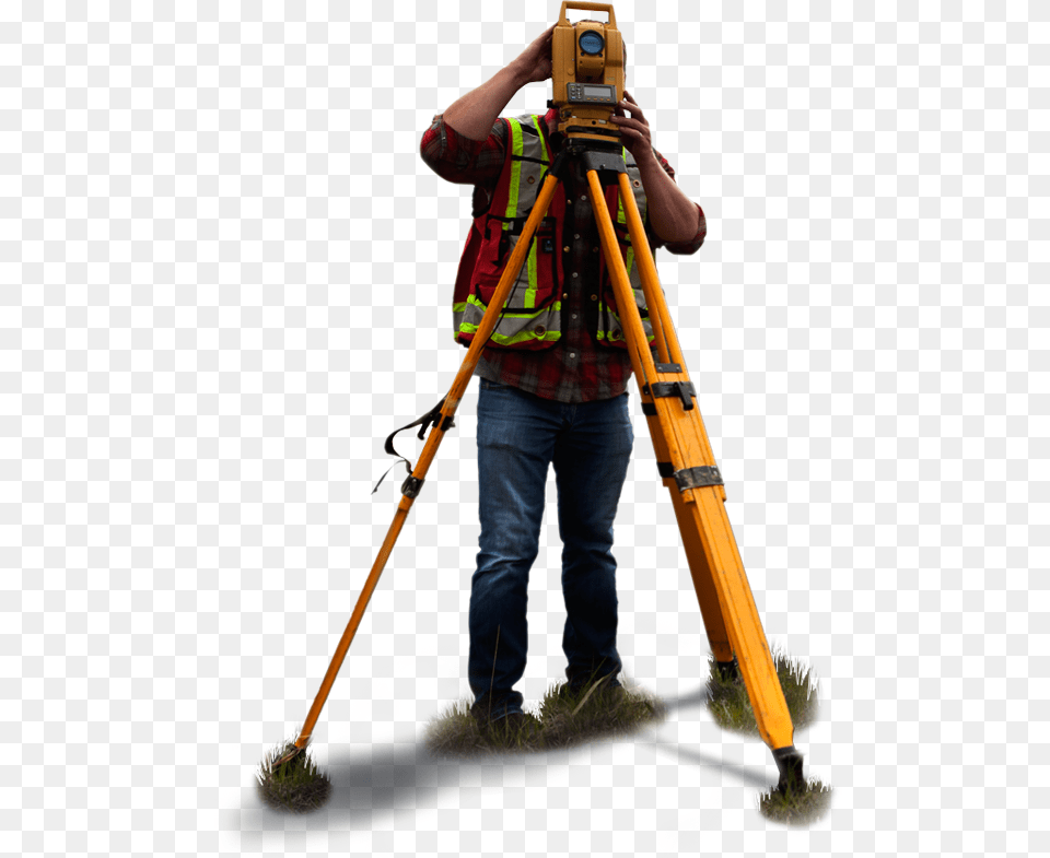 Need A Surveyor Land Surveying, Photography, Tripod, Adult, Male Png Image