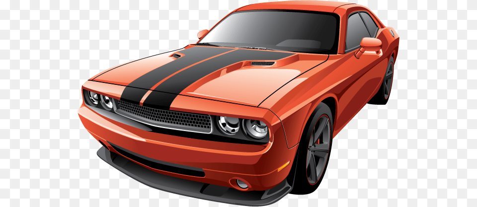 Need Car Key Or Remote Programmed Orange Muscle Car, Coupe, Mustang, Sports Car, Transportation Free Png