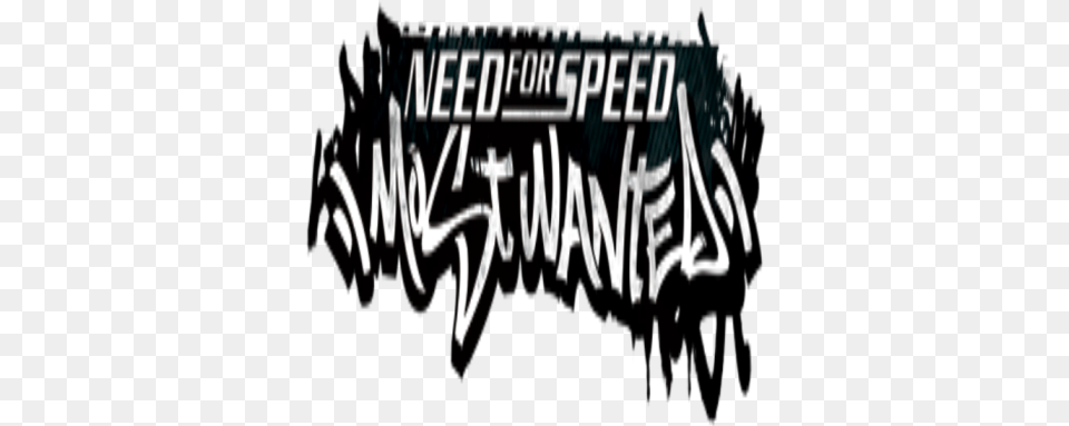 Need For Speed Most Wanted 2005 Logo Roblox, Handwriting, Text Free Png