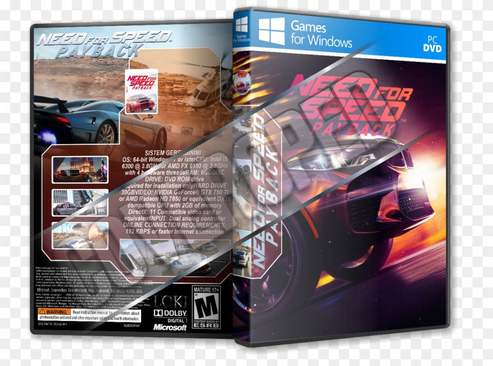 Need For Speed Payback Deluxe Edition, Advertisement, Poster, Machine, Wheel Free Png Download