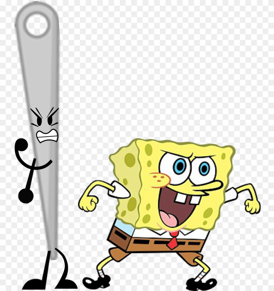 Needle And Spongebob Pack Clipart Needle And Spongebob, People, Person, Baseball, Baseball Bat Png Image