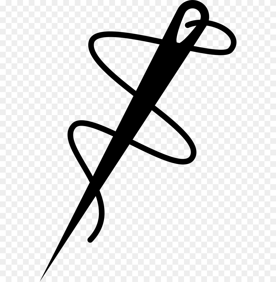 Needle And Thread Thread And Needle, Handwriting, Text, Bow, Weapon Free Png
