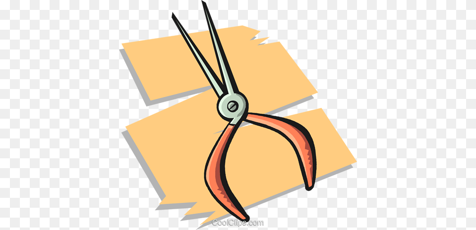 Needle Nose Pliers Royalty Vector Clip Art Illustration, Device, Tool Free Png